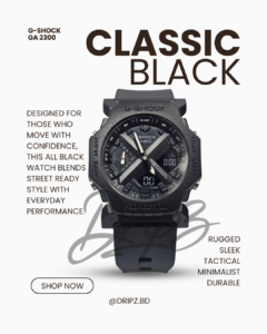 G-Shock GA 2300 Classic Black g shock ga 2300 classic black